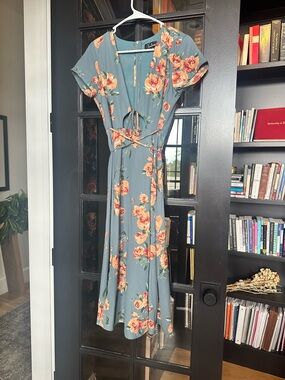 princess polly baby blue dress Victoria Beckham Backless Maxi Cami Slip Dress